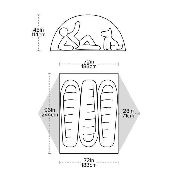 Big Agnes Copper Spur UL3 XL Tent - Lightweight & Spacious