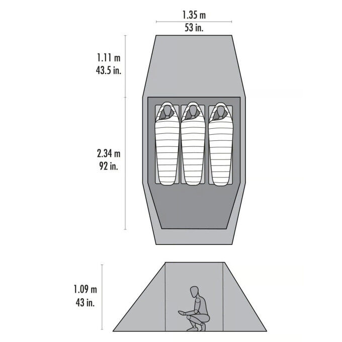 Tente MSR TINDHEIM 3 Tente MSR TINDHEIM 3