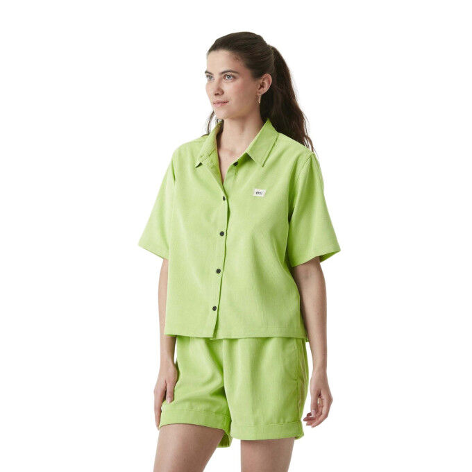 SESIA CORD women's shirt: summer elegance in recycled stretch corduroy