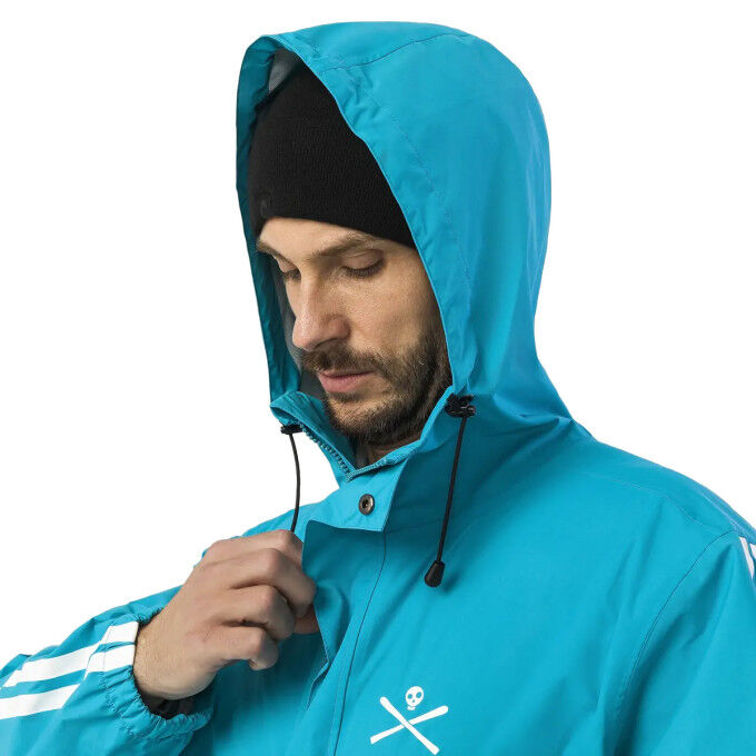 Head RACE RAIN COAT UNISEX blue raincoat