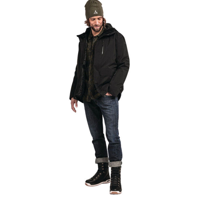 Schöffel Barth: parka 3 en 1 para hombre, impermeable, transpirable y versátil