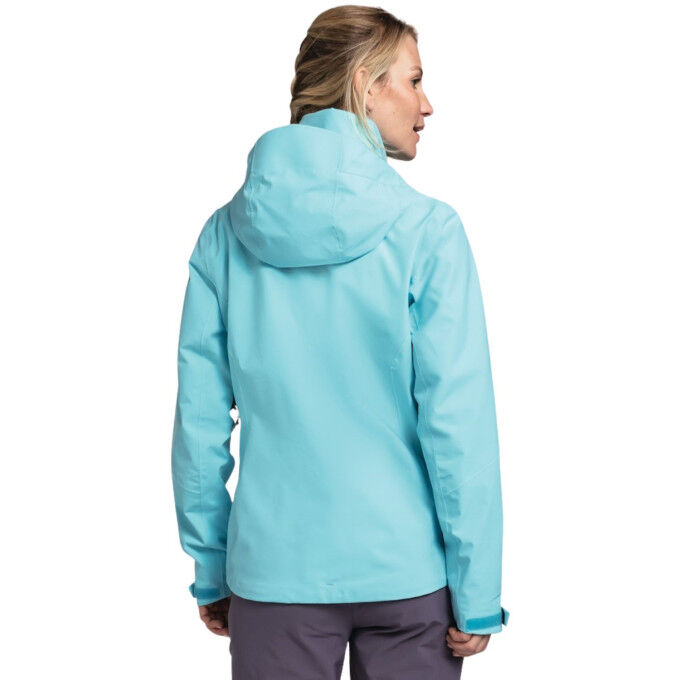 Veste Softshell Femme Imprimée Légère - Veste à Capuche Randonnée Anti-Pluie Coupe-Vent