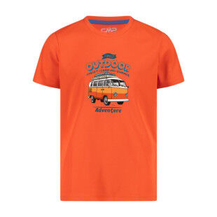 CMP technical T-shirt for boys – Lightweight, breathable and with an alpine print