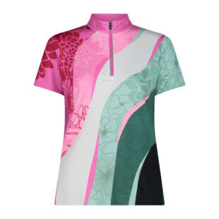 Women's half-zip cycling T-shirt – Technical, lightweight, and breathable