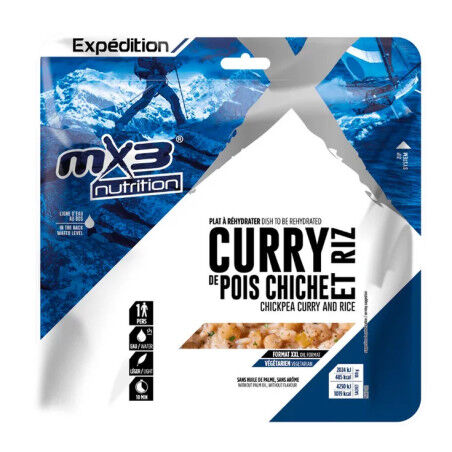 Curry di ceci e riso – Piatto vegetariano 1.019 kcal