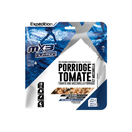 Porridge salé tomate & mozza – Petit-déj' outdoor