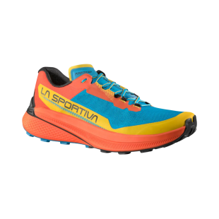 La Sportiva PRODIGIO Trail Shoes Tropic Blue/Cherry Tomato