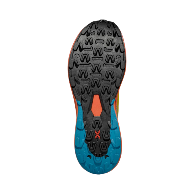 La Sportiva PRODIGIO Trail Shoes Tropic Blue/Cherry Tomato
