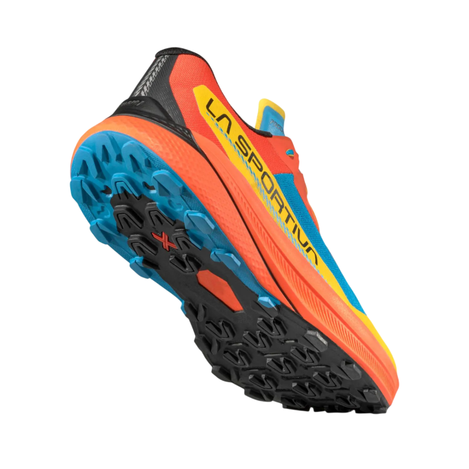 La Sportiva PRODIGIO Trail Shoes Tropic Blue/Cherry Tomato