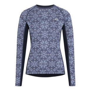 Kari Traa Edith LS : sous-vêtement technique femme en laine mérinos