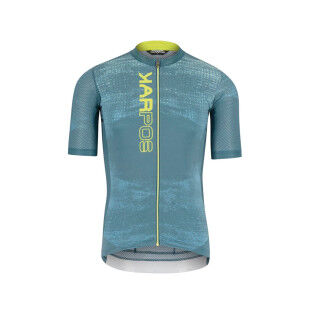 Green Fire Men's Mountain Bike Jersey – Lightweight, Breathable, and Compact