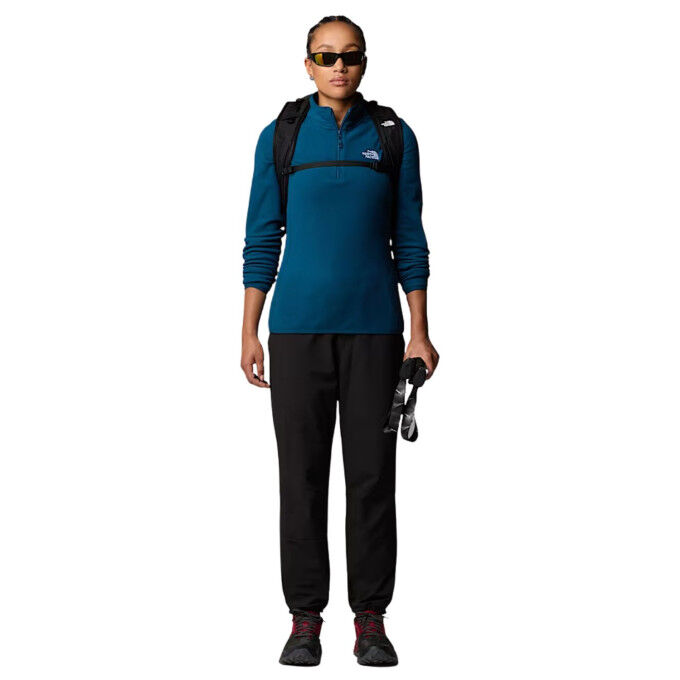 The North Face 100 Glacier donna: pile con zip a 1/4 per l'escursionismo e l'uso quotidiano