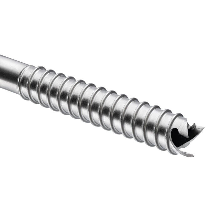 LASER SPEED – High-performance ice screw with integrated crank handle