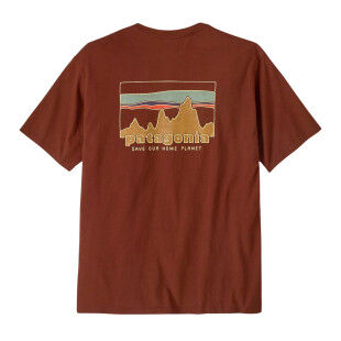 T-shirt da uomo Patagonia '73 Skyline: un classico biologico dallo stile vintage
