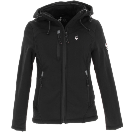 Brett men's black softshell jacket – windproof and breathable