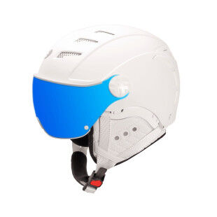 DIEZZ VENUS White ski helmet with visor – Photochromic visor