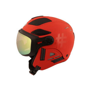 DIEZZ LOUNA II Tempo Fire Red ski helmet with visor – Comfort &amp; safety