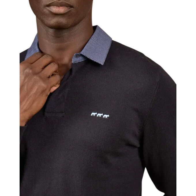 Curtis indigo blue sweater MISE AU GREEN – Organic cotton and cashmere