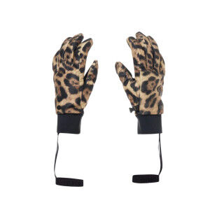 Guantes SOFTY: softshell con estampado de jaguar, cortavientos y Primaloft