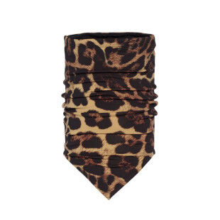 OCELOT neck warmer – Powerstretch with jaguar print, jersey lining