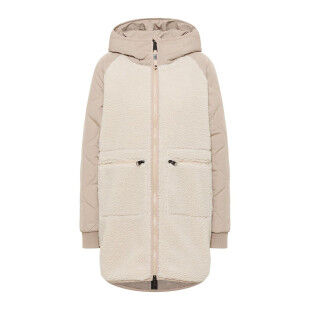 Ragwear Longeddy Women's Ecru: the trendy and comfortable teddy coat