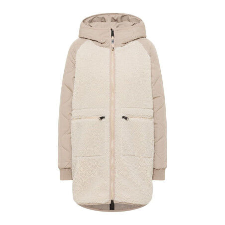 Ragwear Longeddy Women's Ecru: the trendy and comfortable teddy coat