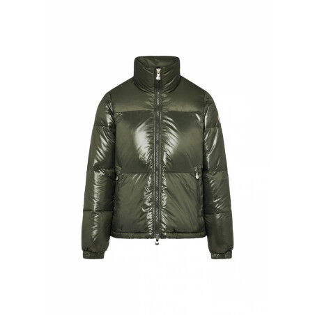 Pyrenex Goldin Deep Khaki women's short down jacket – Vintage &amp; elegant