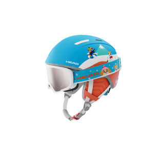 HEAD: casco y máscara de esquí para niños MOJO SET PAW
