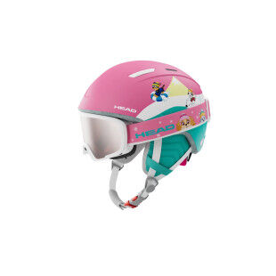 HEAD: MAJA SET PAW junior ski helmet and goggles
