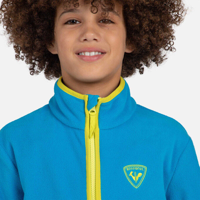 Rossignol: giacca in pile per bambini JR STRAWPILE FLEECE FZ
