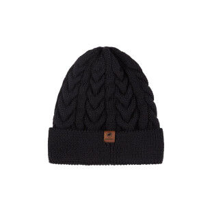 MAMMUT Valbella Beanie – Zopfmuster-Mütze aus Merinowolle