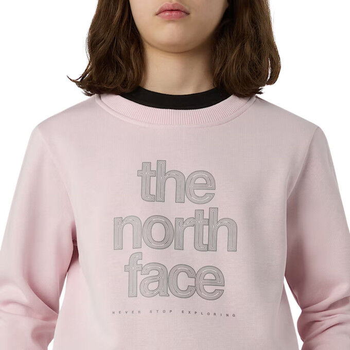Felpa da bambina TNF Reflective Logo: comfort e visibilità per tutti i giorni