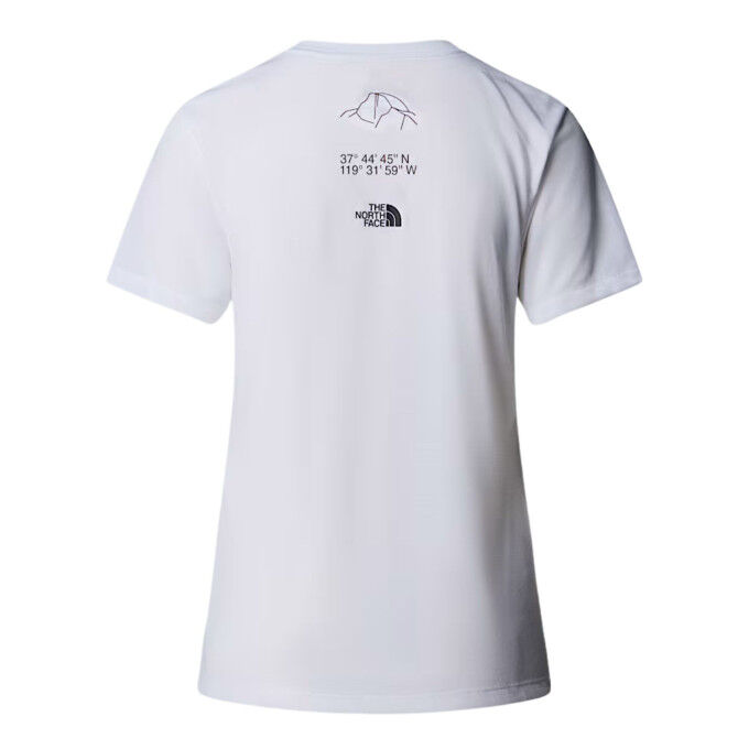 T-shirt da donna The North Face Multiple Placement - TNF White: comfort e stile outdoor