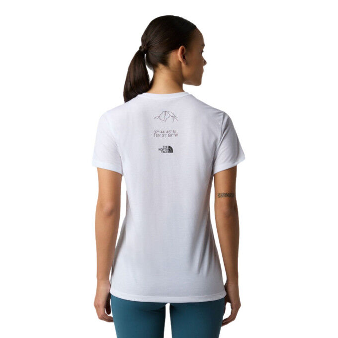 Tee-shirt Femme The North Face Multiple Placement - TNF White : confort et style outdoor