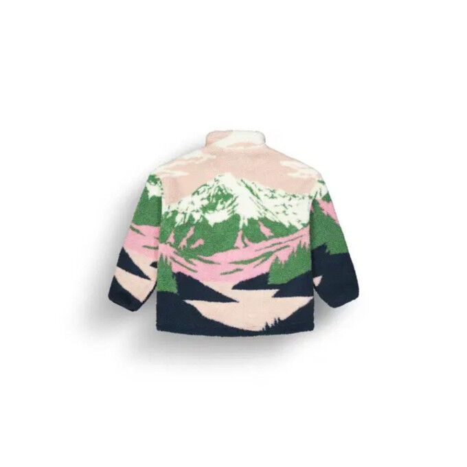 NYSS women's zipped fleece jacket - Comfortable jacquard sherpa, outdoor style