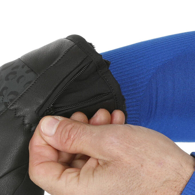 Gants de ski femme LEVEL Iris – Cuir imperméable & Primaloft