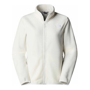 TNF Glacier Women's Fleece Jacket - White Dune: warmth and lightweight style