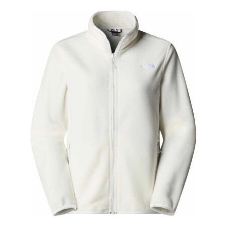 TNF Glacier Women's Fleece Jacket - White Dune: warmth and lightweight style