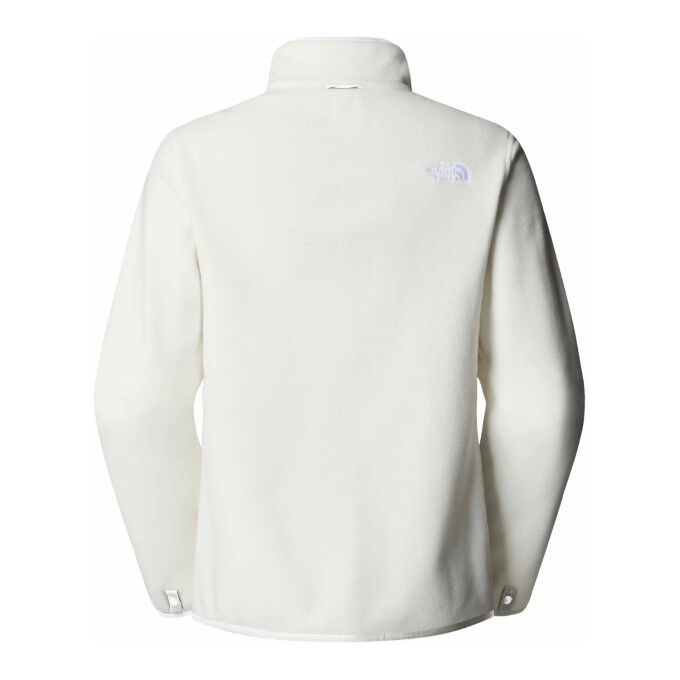 TNF Glacier Women's Fleece Jacket - White Dune: warmth and lightweight style