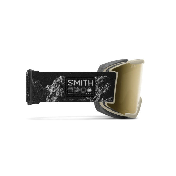 Maschera da sci Squad Chalk Space Invader - ChromaPop™ Sun Black Gold Mirror