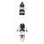 Fixations Armada STRIVE 14 GW White – Légères, GripWalk, Freeride