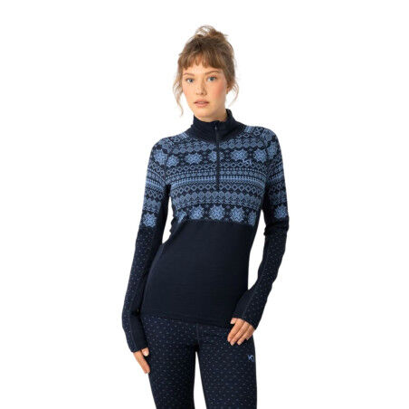 Kari Traa Vilma Half Zip – Intimo tecnico in lana merino