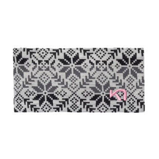 Kari Traa Anna Headband – Fascia in lana merino nera con motivo nordico