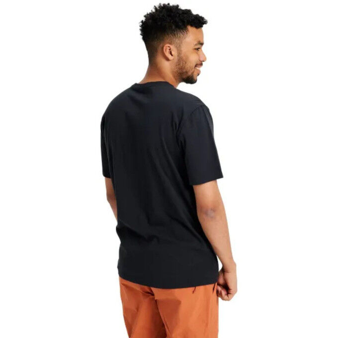 Burton Classic Mountain High SS Nero – T-shirt da uomo in cotone peruviano
