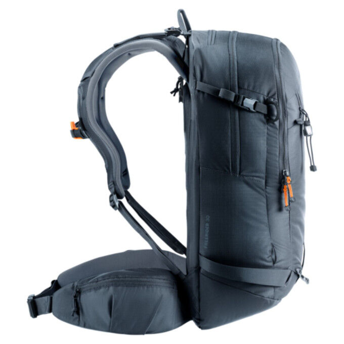 Deuter Freerider 30 Black: ski and freeride backpack for men