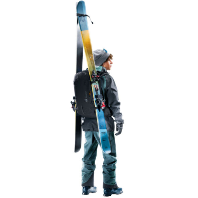 Deuter Freerider 30 Black: ski and freeride backpack for men