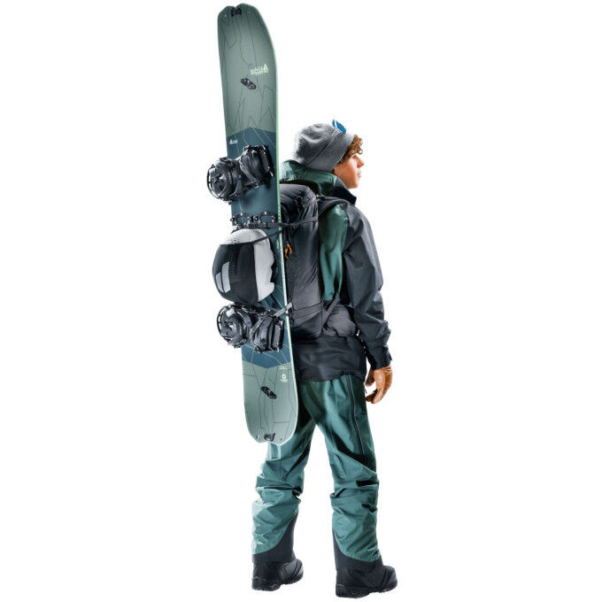 Deuter Freerider Pro 32+10 Black: technical backpack for freeriding