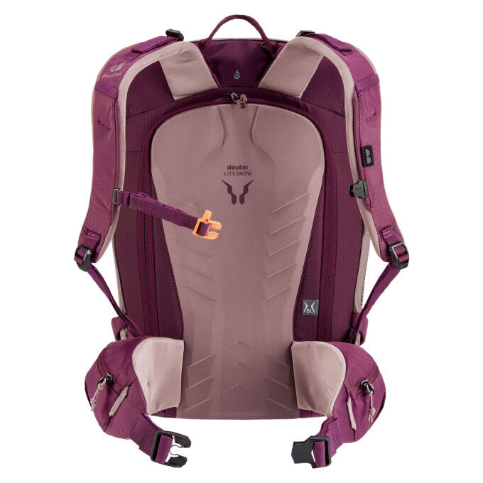 Deuter Freerider 22 SL Ashrose-Cassis: women's ski backpack