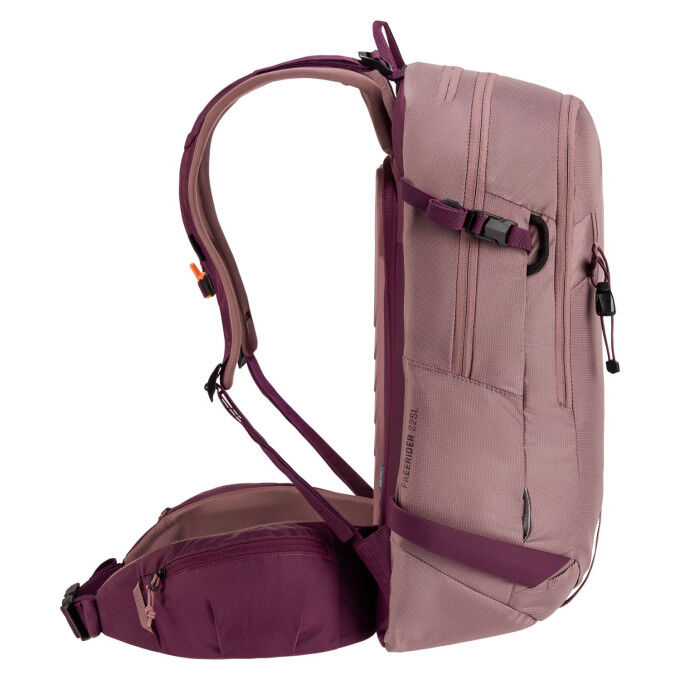 Deuter Freerider 22 SL Ashrose-Cassis: women's ski backpack