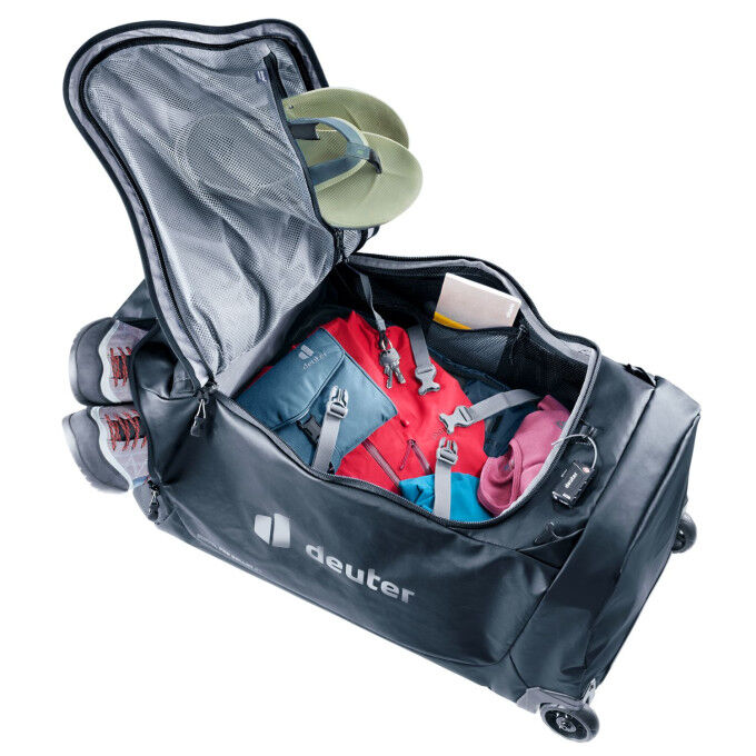 Deuter Duffel Pro Roller 90: robuste und kompakte Reisetasche mit Rollen